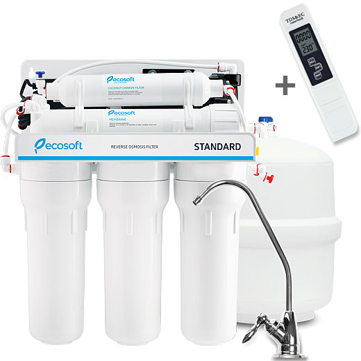 Sistem filtrare apă cu osmoză inversă ECOSOFT + TDS
