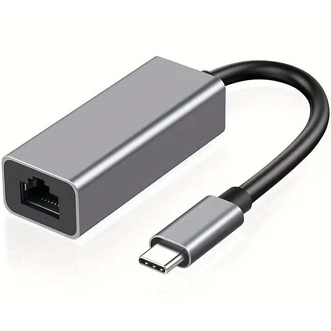 Adaptor USB Type-C la Rețea Ethernet RJ45 1000 Mbps